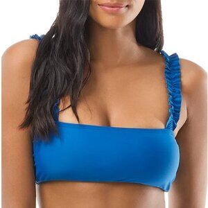 kate spade new york Mini Ruffle Square-Neck Bikini Top